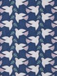 John Lewis Dove with Misletoe Gift Wrapping Paper, 4m, Blue