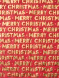 John Lewis Merry Christmas Wrapping Paper, L4m