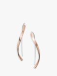 Skagen Linear Curved Drop Earrings