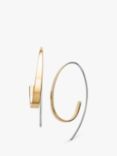 Skagen Curl Hoop Earrings, Gold