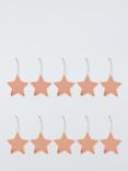 John Lewis Trinket & Treasure Copper Star Gift Tags, Pack of 10