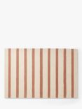 Great Little Trading Co Natural Stripe Wool Rug, 180 x 120cm