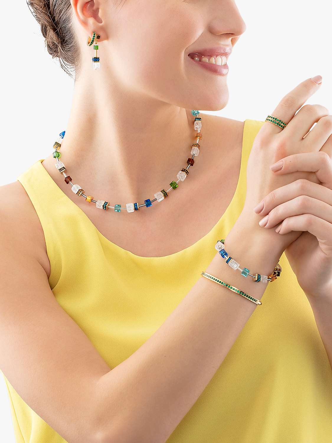 Buy COEUR DE LION Crystal Folding Clasp Bracelet Online at johnlewis.com