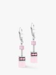 COEUR DE LION Rose Quartz & Swarovski Crystal Drop Earrings, Rose