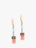 COEUR DE LION Swarovski Crystal Drop Earrings, Aqua/Apricot
