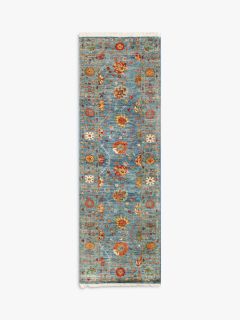 Gooch Oriental Sultani Runner Rug, L244 x W81 cm, Blue
