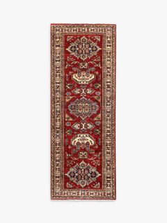 Gooch Oriental Supreme Kazak Runner Rug, L201 x W76 cm, Red