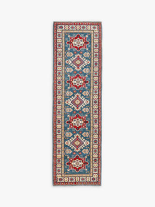 Gooch Oriental Kazak Runner Rug, L294 x W80 cm, Blue