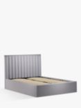 John Lewis Fluted Ottoman Storage Upholstered Bed Frame, King Size