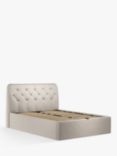 John Lewis Button Back Ottoman Storage Upholstered Bed Frame, Super King Size
