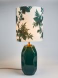 John Lewis X Collagerie Botanical Vine Print Faceted Ceramic Table Lamp, Green