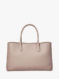 Aspinal of London Large London Pebble Leather Tote Bag, Soft Taupe