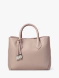 Aspinal of London Midi London Leather Tote Bag, Soft Taupe