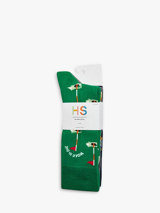 HS by Happy Socks Sport Socks, Pack of 3, Multi