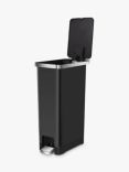 EKO Hana Recycler Pedal Bin, 30L, Black