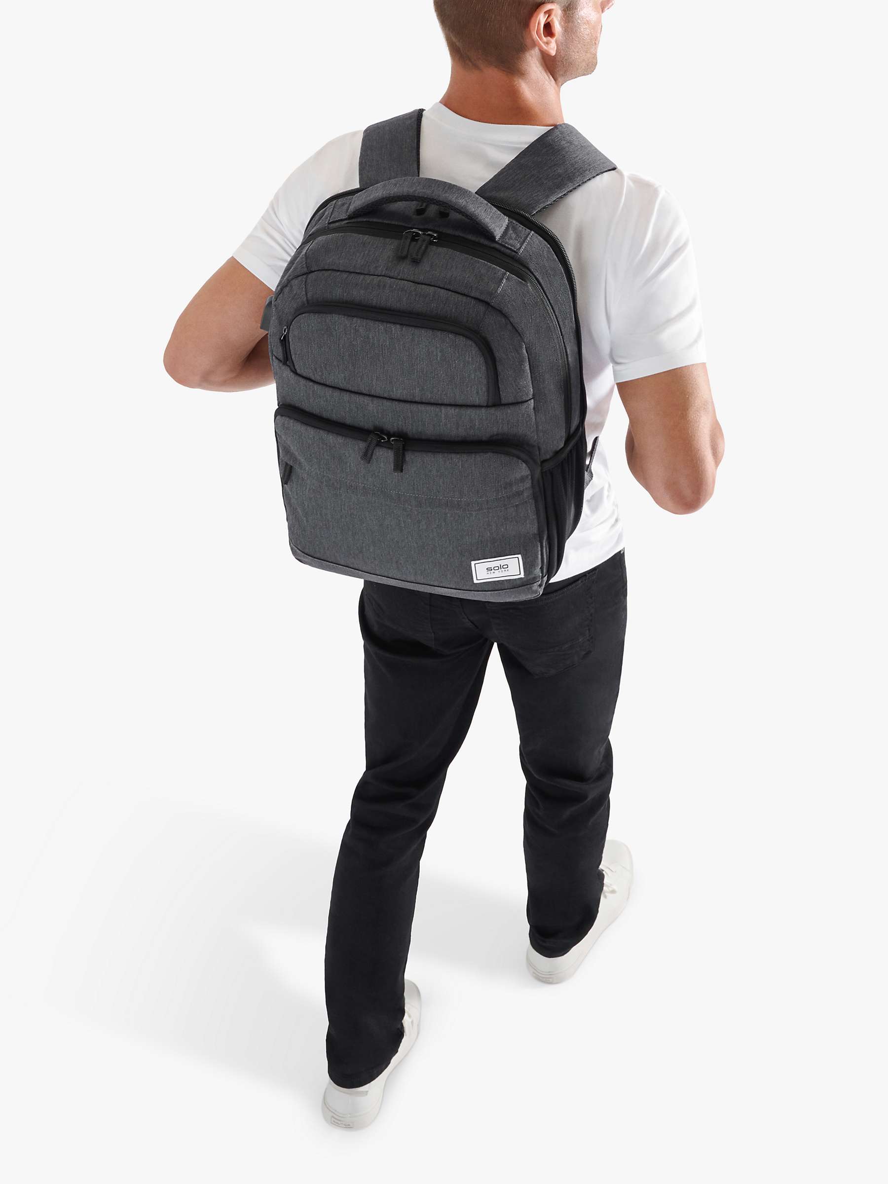 Buy Solo Discover Backpack, Grey Online at johnlewis.com