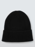 John Lewis ANYDAY Plain Beanie, Black