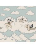 Sanderson Mickey in the Clouds Wallpaper Mural, Sea Salt