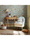 Sanderson Snow White Wallpaper, Puddle Blue