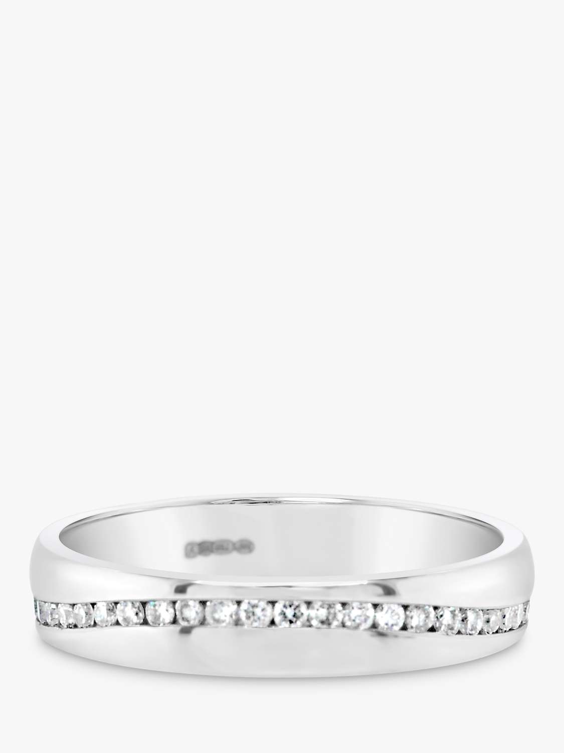 Buy Milton & Humble Jewellery Second Hand 18ct White Gold Diamond Wave Band Ring Online at johnlewis.com