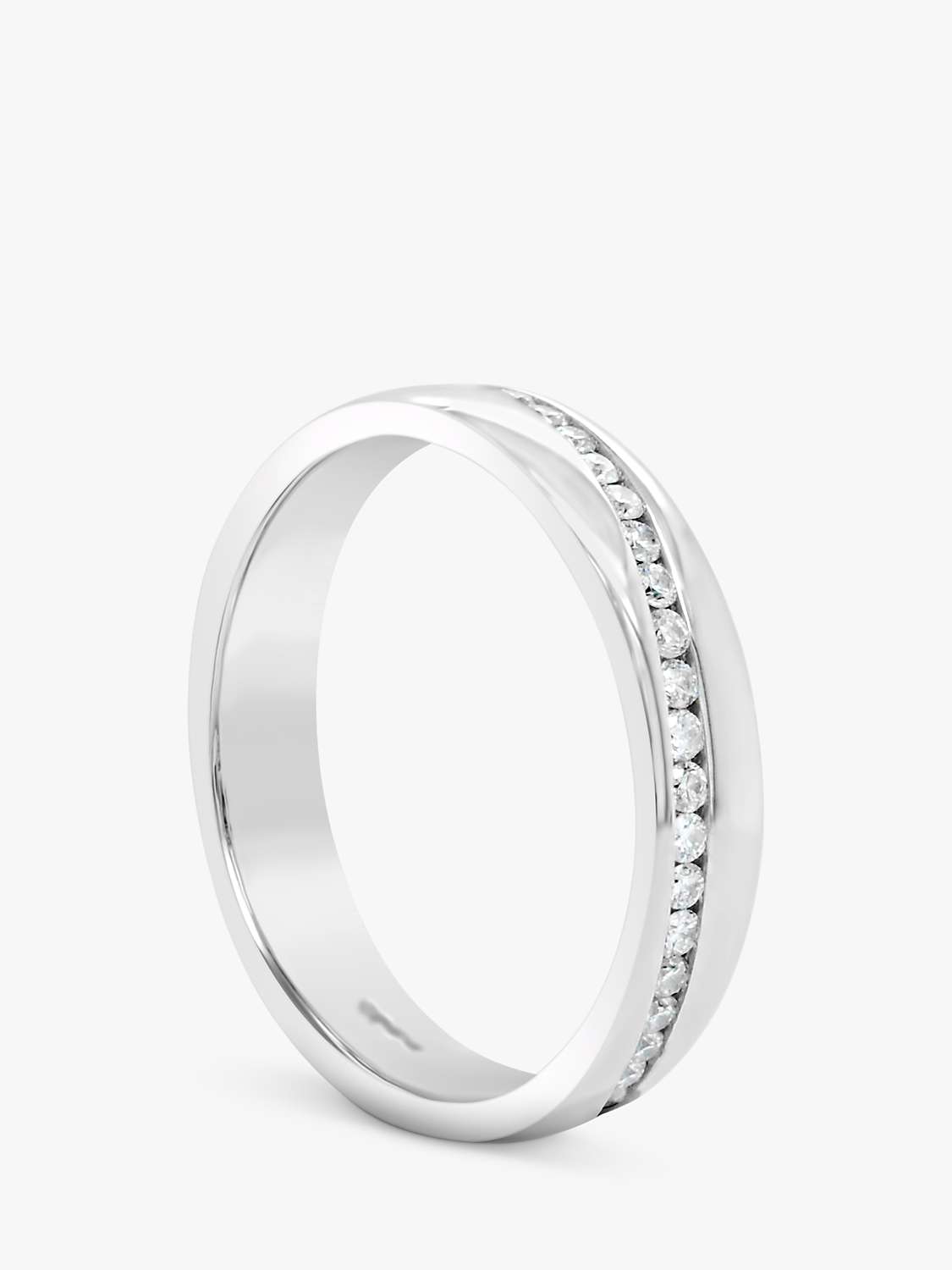 Buy Milton & Humble Jewellery Second Hand 18ct White Gold Diamond Wave Band Ring Online at johnlewis.com