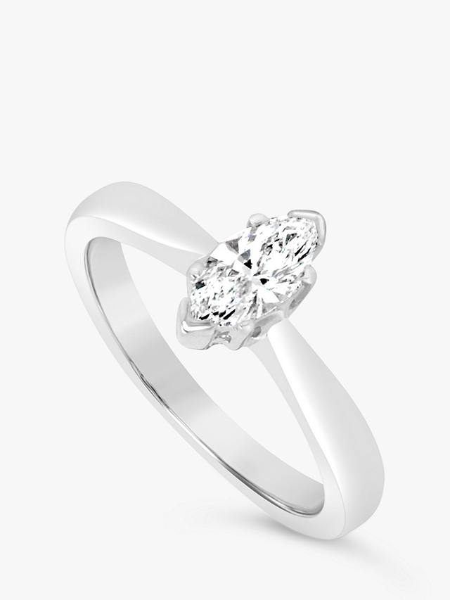 Milton & Humble Jewellery Second Hand Platinum Marquise Diamond Ring