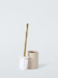 John Lewis Ceramic Toilet Brush and Holder, Greige