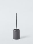 John Lewis Ceramic Toilet Brush and Holder, Steel