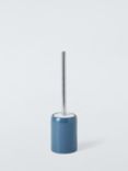 John Lewis Ceramic Toilet Brush and Holder, Lake Blue