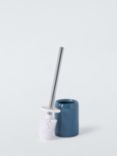 John Lewis Ceramic Toilet Brush and Holder, Lake Blue