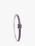 Milton & Humble Jewellery Second Hand Theo Fennell 18ct White Gold Pink Sapphire Bangle, Dated London 2007