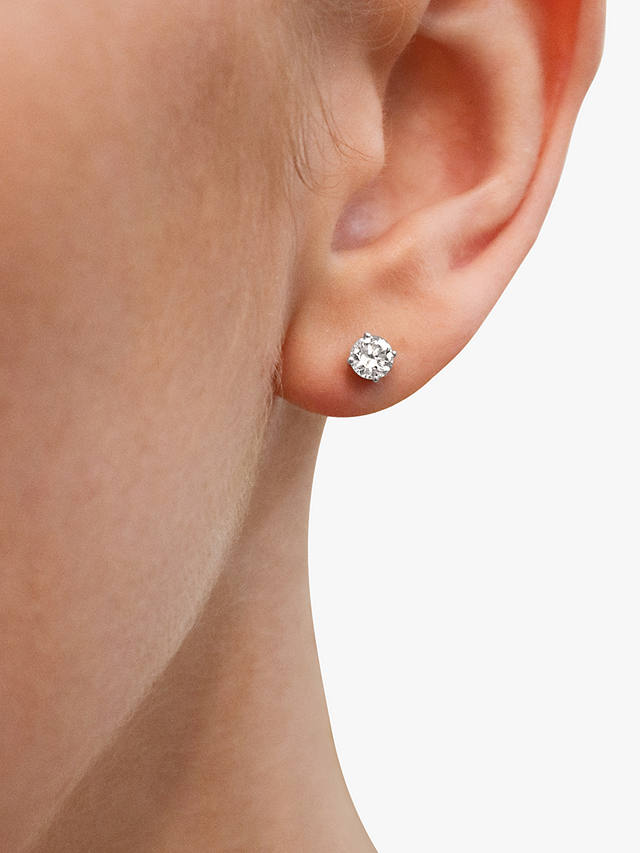 Milton & Humble Jewellery Second Hand 18ct White Gold Diamond Stud Earrings
