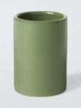 John Lewis Ceramic Bathroom Tumbler, Avocado