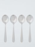 John Lewis Luna Stainless Steel Soup Spoons, Set of 4