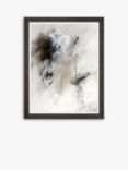 John Lewis 'Sketch Lines' Abstract Framed Canvas, 90 x 70cm, Blue/Black