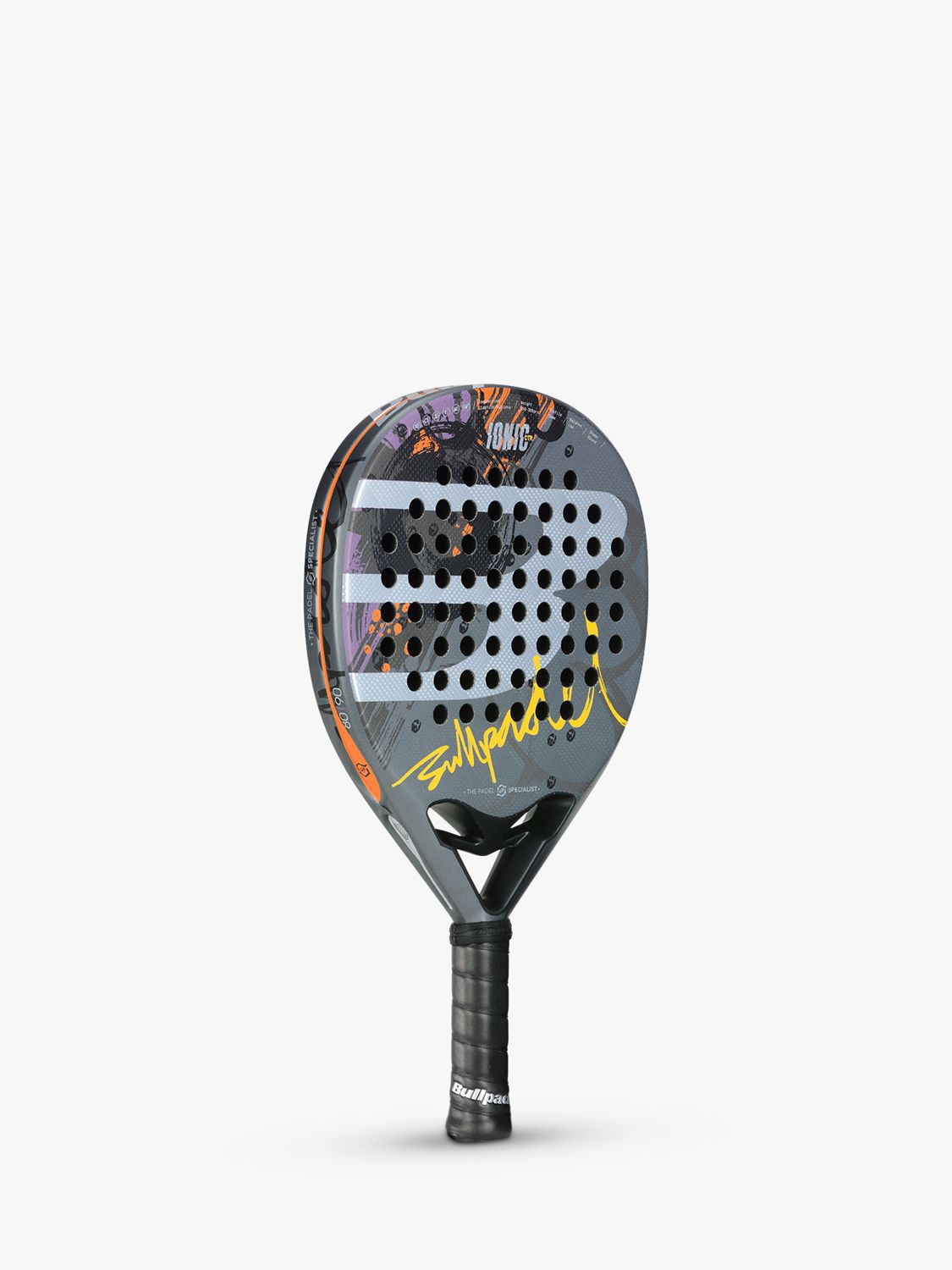 Bullpadel Ionic Control 24 Padel Racket Grey Orange