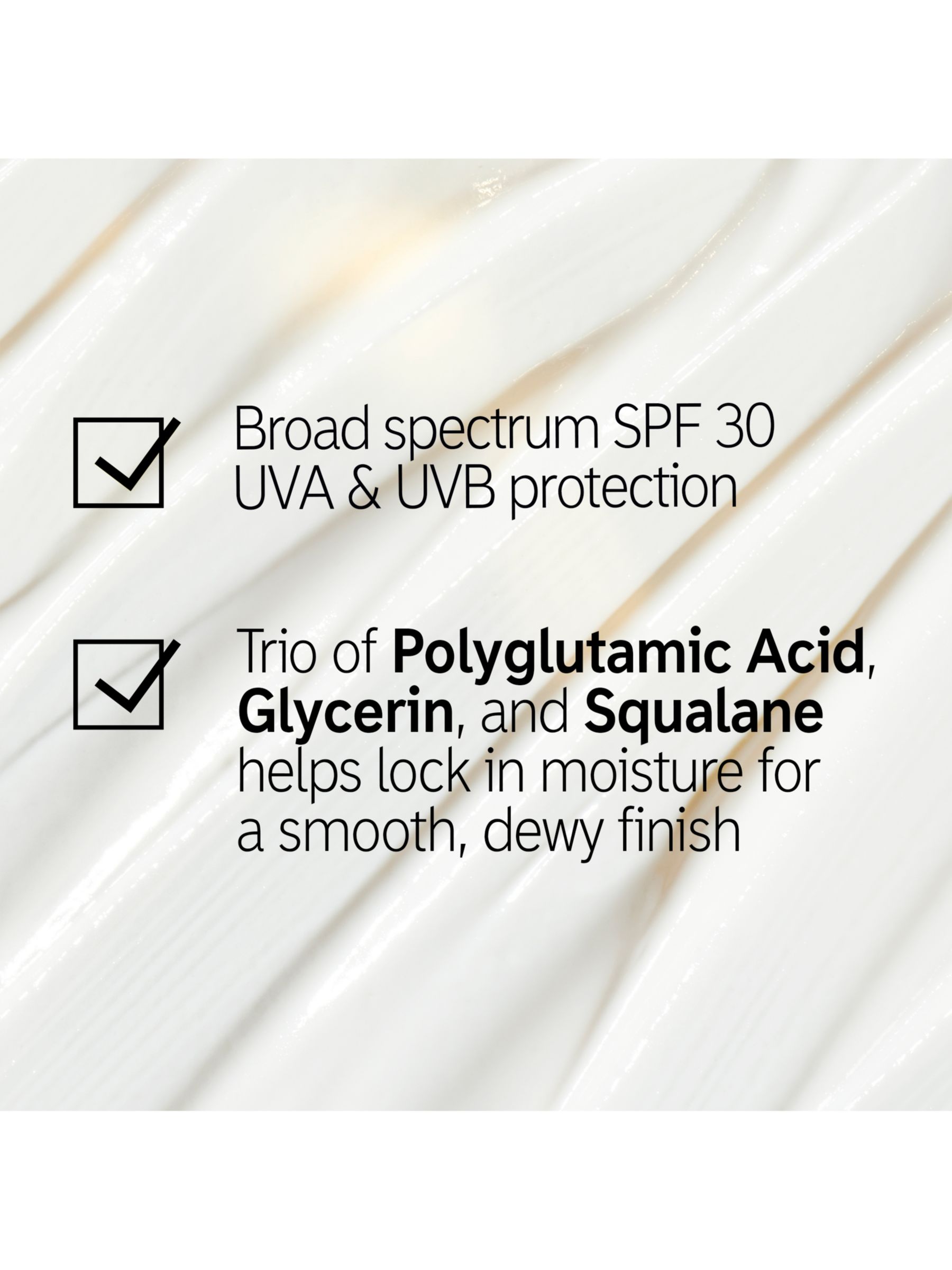 The INKEY List Polyglutamic Acid Dewy Sunscreen SPF30, 50ml 2