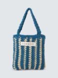 SUMMERY Copenhagen Remy Textured Weave Mini Bag, Blue Danube
