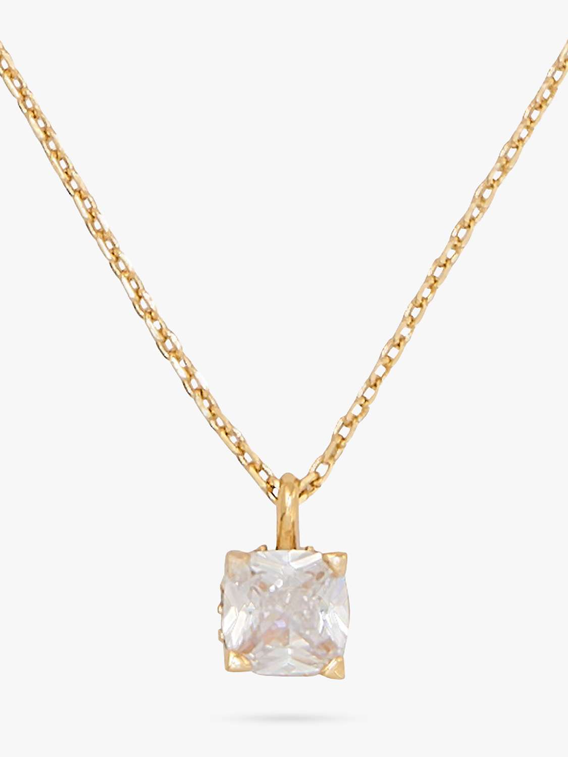 Buy kate spade new york Little Luxuries Cubic Zirconia Pendant Necklace Online at johnlewis.com