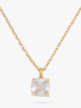 kate spade new york Little Luxuries Cubic Zirconia Pendant Necklace, Gold/Clear