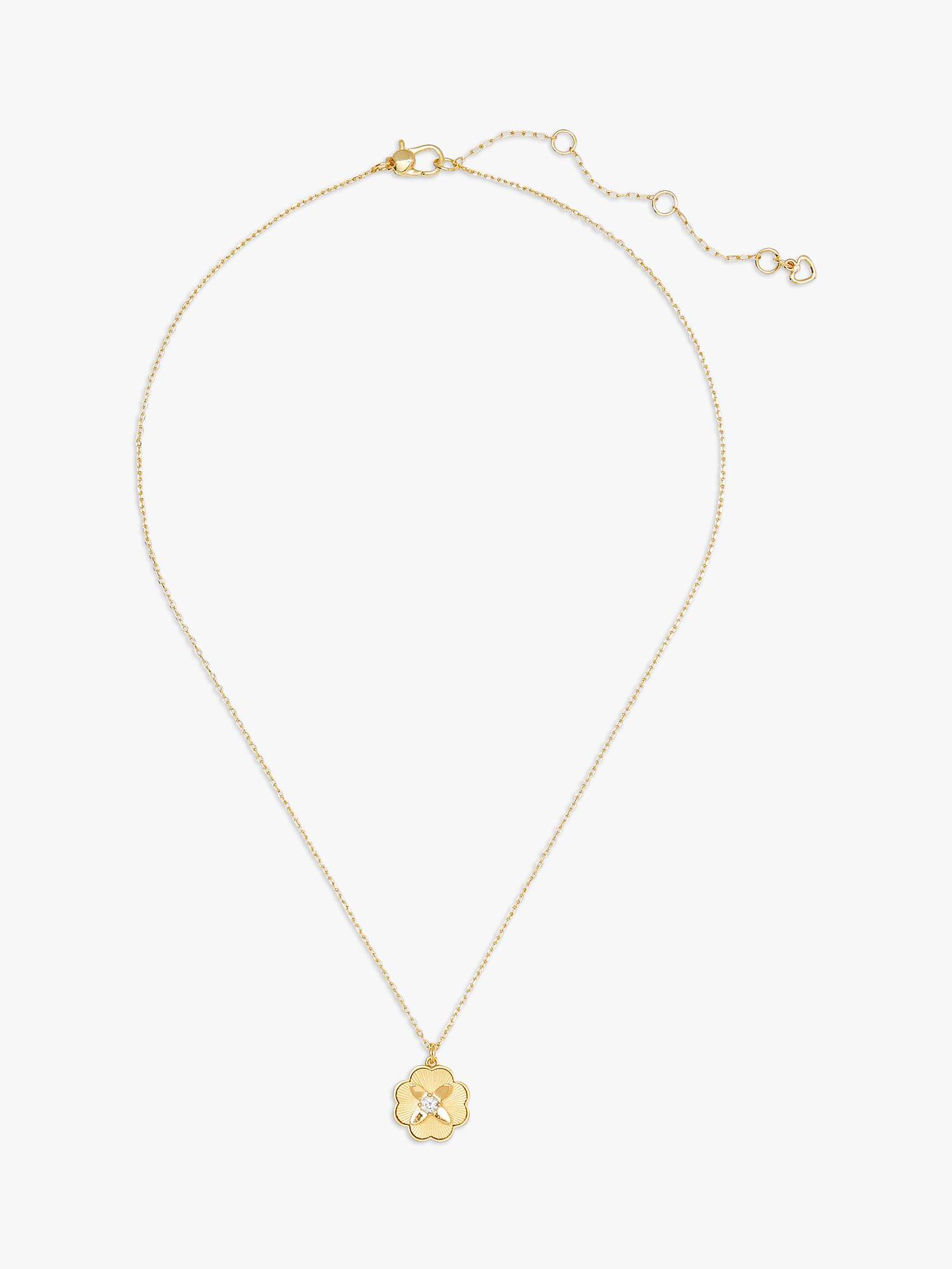 Buy kate spade new york Bloom Pendant Necklace, Gold Online at johnlewis.com