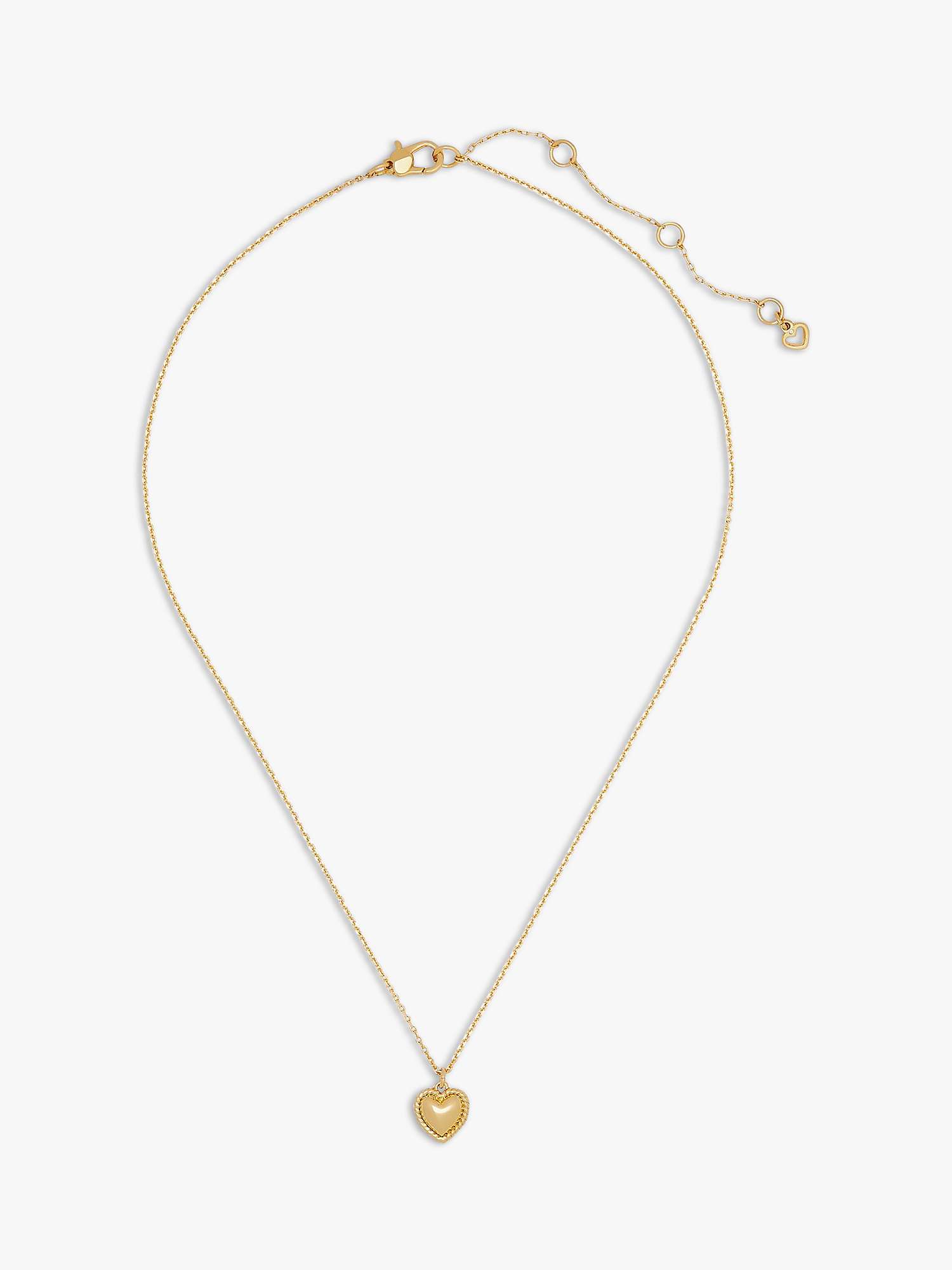 Buy kate spade new york Golden Hour Heart Pendant Necklace, Gold Online at johnlewis.com