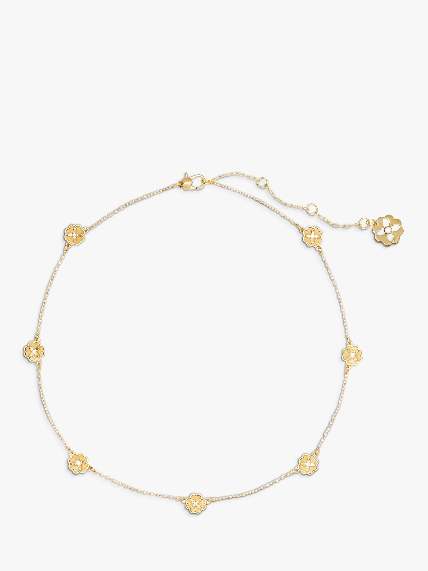 Buy kate spade new york Bloom Charm Necklace, Gold Online at johnlewis.com