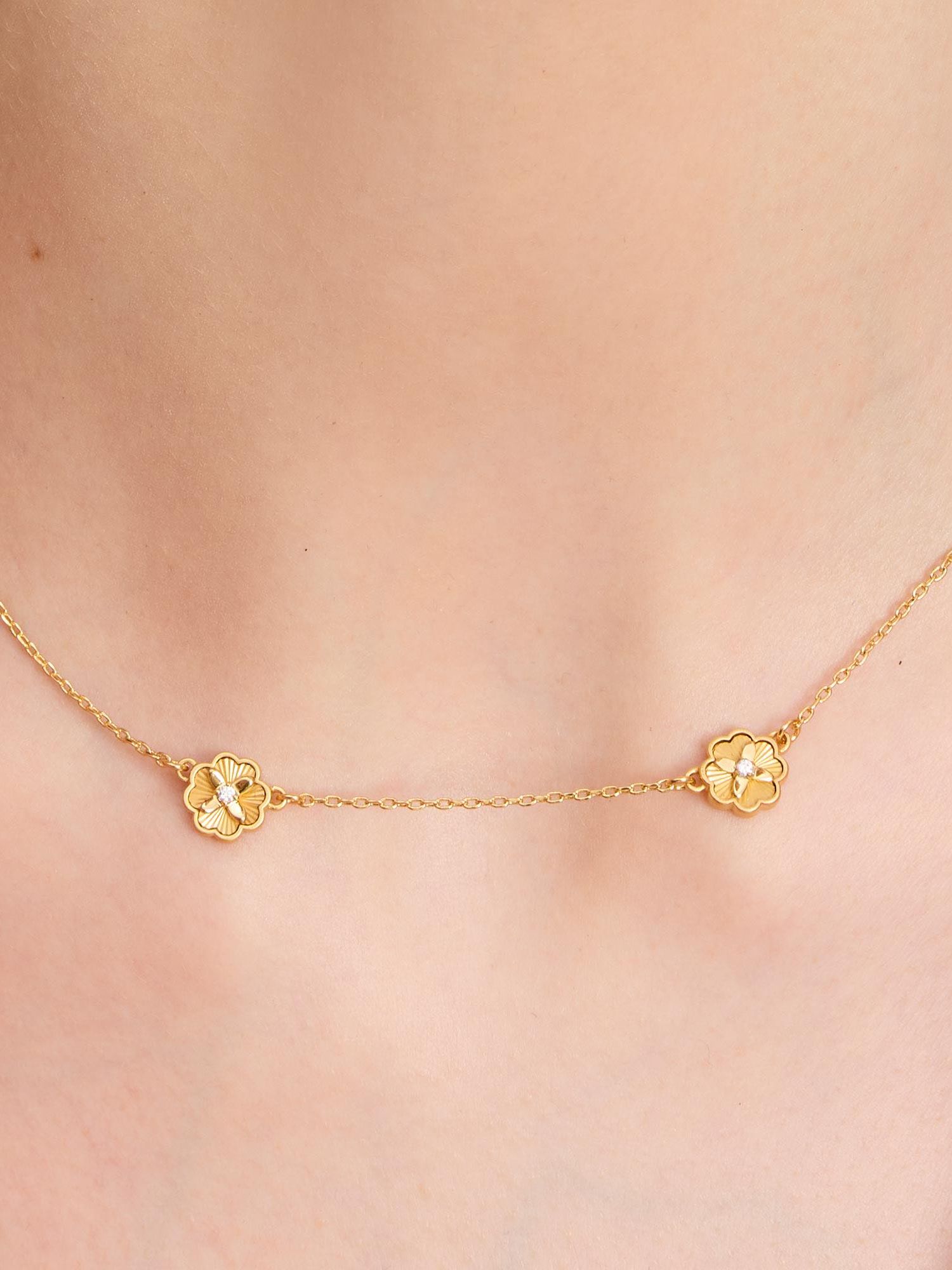 Buy kate spade new york Bloom Charm Necklace, Gold Online at johnlewis.com