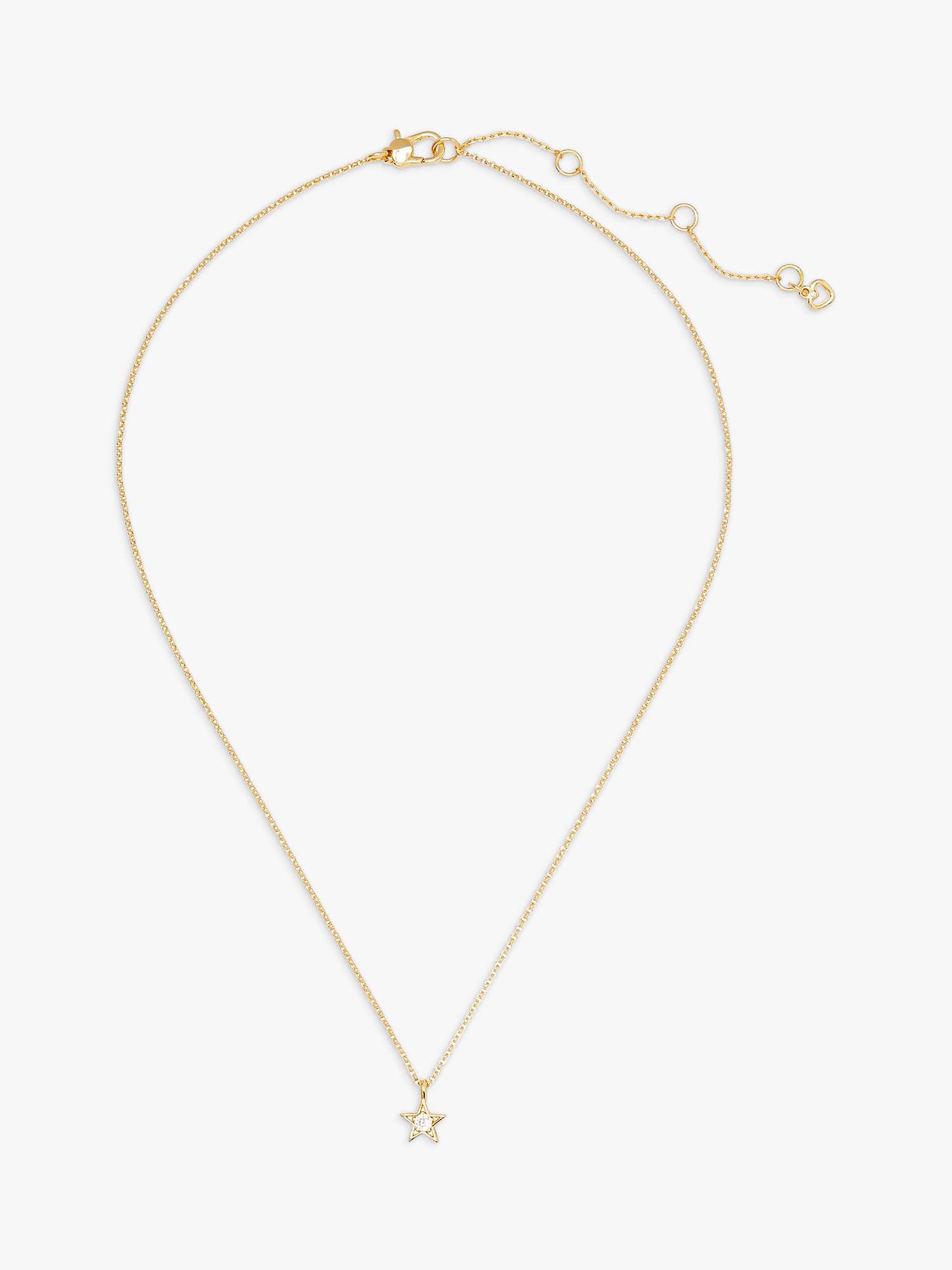 Buy kate spade new york Star Crystal Pendant Necklace, Gold Online at johnlewis.com