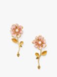 kate spade new york Bloom Enamel Linear Earrings, Multi