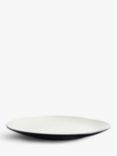 John Lewis Puritan Stoneware Dinner Plates, Set of 4, 27.8cm, Indigo