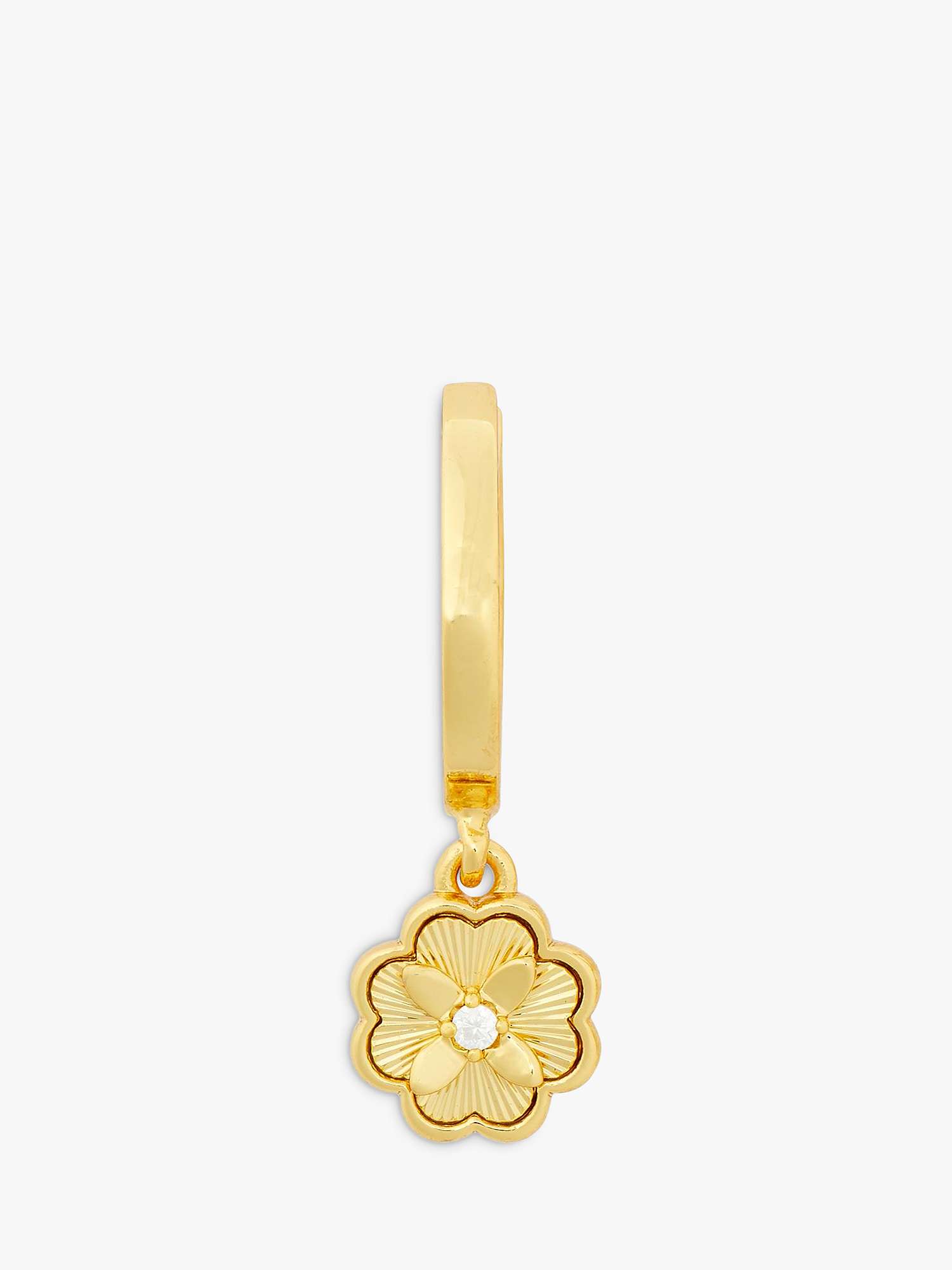 Buy kate spade new york Heritage Bloom Hoop Drop Earrings, Gold Online at johnlewis.com