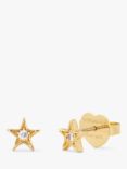 kate spade new york Crystal Star Stud Earrings, Gold