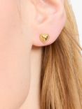 kate spade new york Golden Hour Heart Stud Earrings, Gold